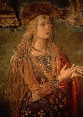 Lucrezia Borgia in un ritratto del Pinturicchio.De Agostini Picture Library