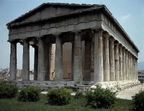 Frontone greco del tempio di Efesto ad Atene.De Agostini Picture Library/G. Dagli Orti