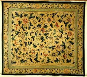 Tappeti cinesi. Un tappeto dell'area di Ningsia del sec. XIX.De Agostini Picture Library
