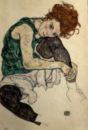 Egon Schiele. La moglie dell'artista, 1912.De Agostini Picture Library / G. Nimatallah