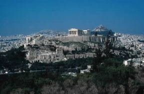 Atene. Veduta dell'Acropoli con il Partenone.De Agostini Picture Library / M. Bertinetti