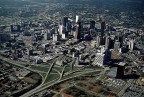 Atlanta. Veduta aerea della cittÃ .De Agostini Picture Library / M. Bertinetti