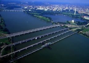 Potomac. Il fiume nei pressi di Washington.De Agostini Picture Library/M. Bertinetti