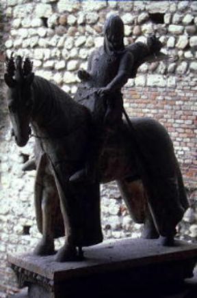Verona. La statua di Cangrande.De Agostini Picture Library/A. Vergani