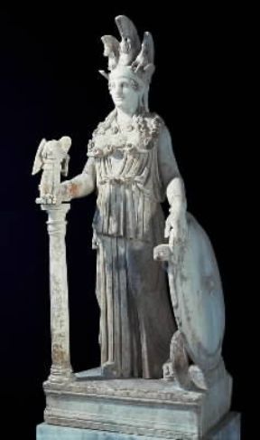 Fidia. Atena, una delle copie in dimensioni ridotte dell'Atena PrÃ²machos (Atene, Museo Archeologico Nazionale).De Agostini Picture Library/G. Dagli Orti