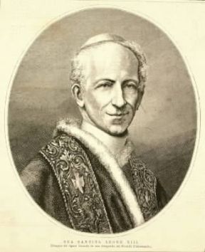 Leone XIII in una incisione del 1878.De Agostini Picture Library
