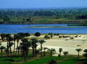 Nilo. Il fiume nella regione Minya.De Agostini Picture Library / A. Vergani