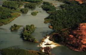 Etiopia. Il Nilo Azzurro dopo il lago Tana.De Agostini Picture Library/K. Muller