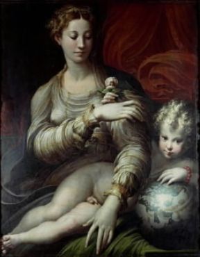 Francesco Mazzola detto il Parmigianino . Madonna della rosa (1531, Dresda, GemÃ¤ldegalerie).Dresda, GemÃ¤ldegalerie