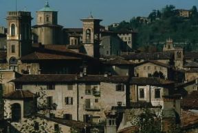 Bergamo. Veduta della cittÃ  alta.De Agostini Picture Library/G. Berengo