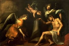 Cesare Fracanzano. Cristo flagellato consolato dagli Angeli (Napoli, Quadreria dei Gerolimini).De Agostini Picture Library/A. Dagli Orti