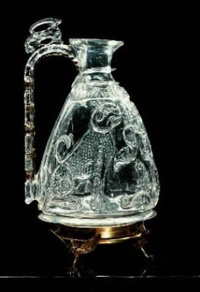 Cristallo di rocca. Ampolla del califfo Al-Azizbillah.De Agostini Picture Library / M. Carrieri
