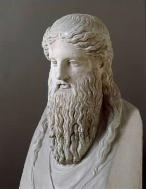 Dioniso raffigurato in una statua marmorea, copia romana di un originale greco (Palermo, Museo Archeologico).De Agostini Picture Library/G. Nimatallah