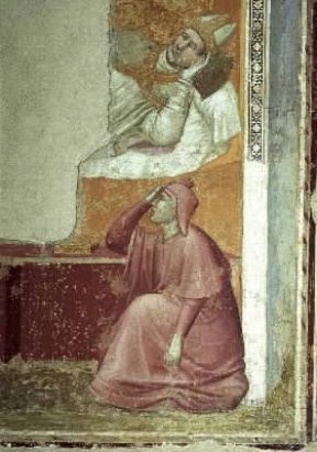 Giotto. Apparizione di S. Francesco al vescovo Guido di Assisi (Firenze, chiesa di S. Croce, cappella dei Bardi).De Agostini Picture Library / G. Nimatallah