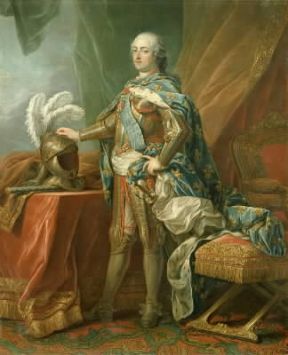 Luigi XV ritratto da C. van Loo (Digione, MusÃ©e des Beaux-Arts).De Agostini Picture Library/G. Dagli Orti