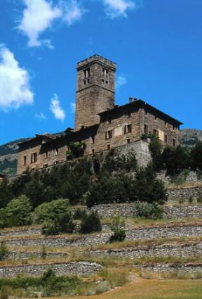 Valle d'Aosta. Veduta del castello di Sarre (sec. XIII).De Agostini Picture Library/N. Cirani