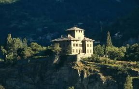Valle d'Aosta. Il castello degli Challant a Chatillon.De Agostini Picture Library/N. Cirani