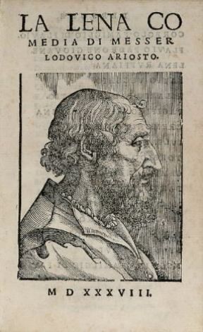 Ludovico Ariosto. Il poeta in un frontespizio del 1538.Milano, Ambrosiana