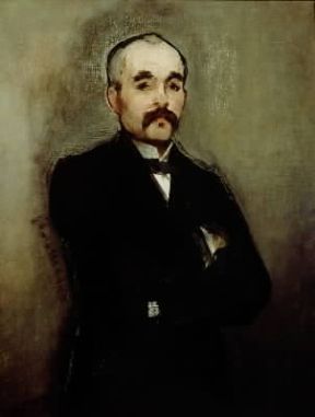 Georges ClÃ©menceau in un ritratto di E. Manet (Parigi, MusÃ©e d'Orsay).De Agostini Picture Library/G. Nimatallah