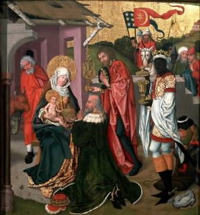 Germania. Adorazione dei Magi di M. Schongauer (Colmar, Museo Unterlinden).De Agostini Picture Library/G. Dagli Orti