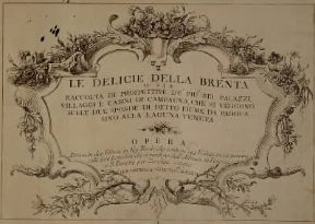 Giovanni Francesco Costa. Frontespizio delle Delicie del fiume Brenta...(1750-56).De Agostini Picture Library / A. Dagli Orti