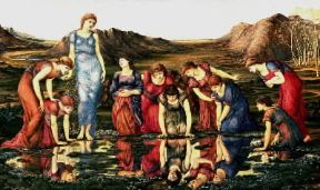 Gran Bretagna. Lo specchio di Venere di E. Burne-Jones (Lisbona, Fondazione Gulbekian).De Agostini Picture Library / G. Dagli Orti