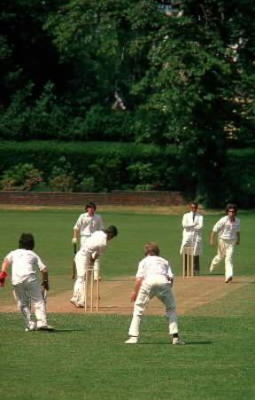 Cricket. Un momento della battuta.De Agostini Picture Library / J. Traylen