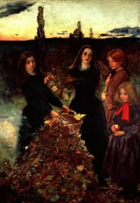 Gran Bretagna. Foglie d'autunno di J. E. Millais (Manchester, Art Galleries).Manchester, Art Galleries