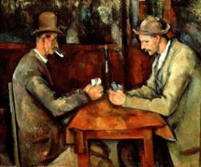 Paul CÃ©zanne. Giocatori di carte, 1890-92 (Parigi, MusÃ©e d'Orsay).De Agostini Picture Library/G. Nimatallah