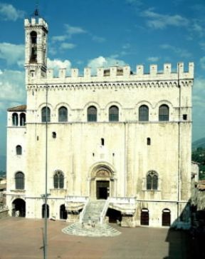 Italia . Il palazzo dei Consoli a Gubbio.De Agostini Picture Library/A. Dagli Orti