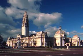 Cardiff. La monumentale sede del municipio.De Agostini Picture Library/G. Wright