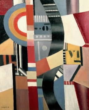 Fernand LÃ©ger. Composizione: il disco 1918.De Agostini Picture Library/G. Dagli Orti