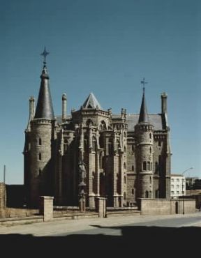 LeÃ³n. Il palazzo episcopale di Astorga, centro nella zona settentrionale della regione omonima.De Agostini Picture Library/G. Nimatallah