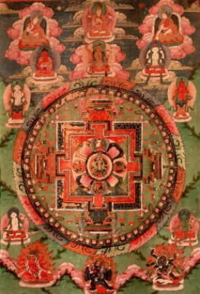 Mandala. Esemplare di mandala proveniente dal Tibet.De Agostini Picture Library/G. Dagli Orti