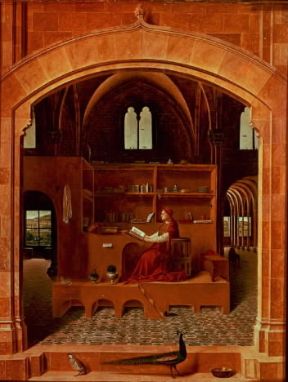 Antonello da Messina. San Girolamo nello studio (Londra, National Gallery).De Agostini Picture Library/G. Nimatallah