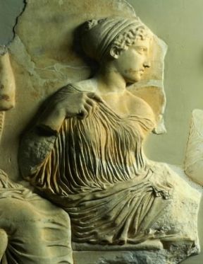 Artemide. L'Artemide dal fregio del Partenone (Atene, Museo Archeologico Nazionale).De Agostini Picture Library/G. Nimatallah