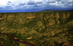 Etiopia. Veduta del fiume Awash.De Agostini Picture Library/A. Tessore