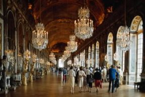 Francia. Veduta della sala degli specchi nel castello di Versailles.De Agostini Picture Library/N. Cirani