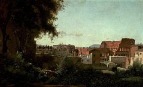 Jean-Baptiste Camille Corot. Il Colosseo visto dai giardini Farnese (Parigi, Louvre).De Agostini Picture Library / J. E. Bulloz