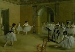 Impressionismo . Particolare de La scuola di danza all'OpÃ©ra della via Le Peletier di E. Degas (Parigi, MusÃ©e d'Orsay). De Agostini Picture Library/G. Dagli Orti