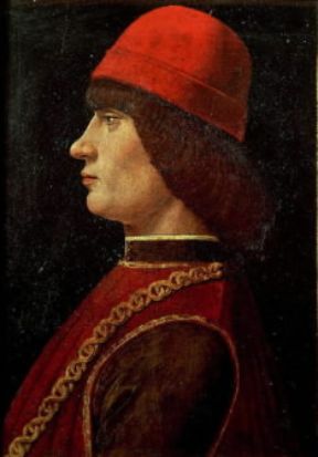 Giovanni Pico della Mirandola in un ritratto del sec. XV (Bergamo, Accademia Carrara).Bergamo, Accademia Carrara