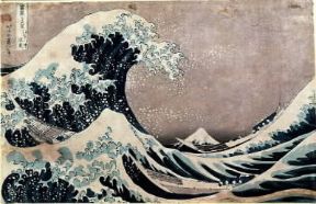 Katsushika Hokusai. Ondata a Kanagawa (xilografia; collezione privata).De Agostini Picture Library