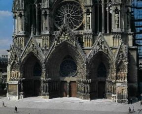 Archivolto. L'archivolto del portale centrale della cattedrale di Reims.De Agostini Picture Library/G. Dagli Orti