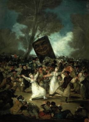 Francisco Goya y Lucientes. Funerale della Sardina (Madrid, Academia de San Fernando).De Agostini Picture Library / G. Dagli Orti