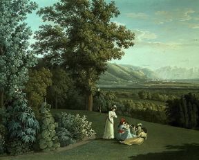Jakob-Philipp Hackert, detto Hackert d'Italia. Il giardino inglese della Reggia di Caserta (Caserta, Palazzo Reale).