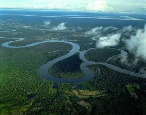 PerÃº. Un tratto del Rio Nanay, a ovest di Iquitos.De Agostini Picture Library/Pubbliaerfoto