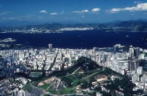 Rio de Janeiro. Veduta aerea della cittÃ .De Agostini Picture Library/G. SioÃ«n