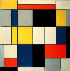 Astrattismo. Grande composizione di P. Mondrian (1919; (Roma, Galleria Nazionale d'Arte Moderna).De Agostini Picture Library / A. Dagli Orti