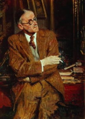 James Joyce. Lo scrittore irlandese in un ritratto di di J.E.Blanche (Londra, National Portrait Gallery).De Agostini Picture Library