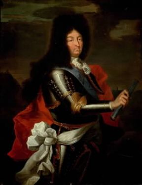 Luigi XIV. Il Re Sole in un ritratto di H. Rigaud (Abbeville, MusÃ©e Boucher de Perthes).De Agostini Picture Library/G. Dagli Orti